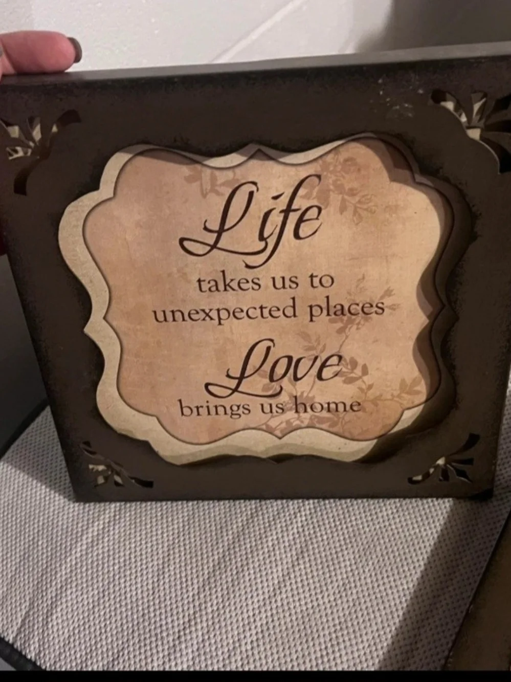3 Live What You Love Wall Accent Set - Black and Cream
